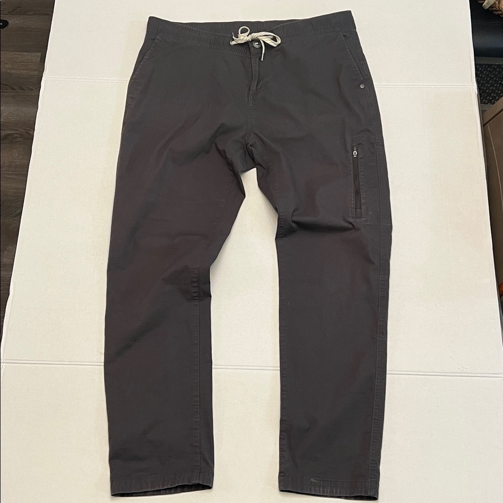 VUORI RIPSTOP PANTS ORGANIC COTTON GRAY WOMEN’S SIZE XL